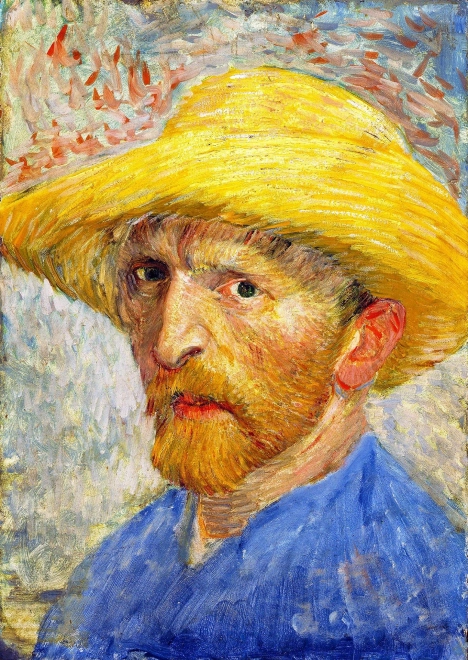 Puzzle Vincent van Gogh Selbstporträt mit Strohhut 1000 Teile