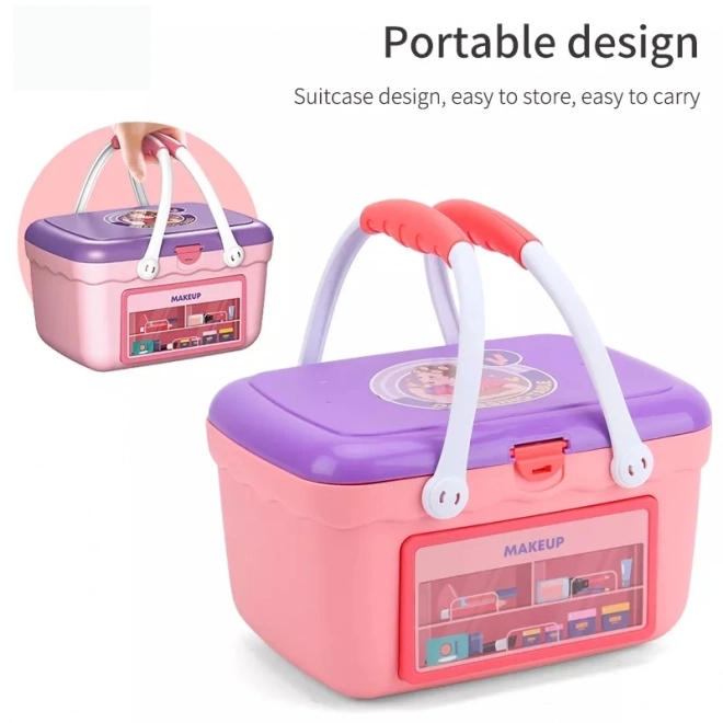 Tragbare Frisierkommode für Mädchen 2-in-1