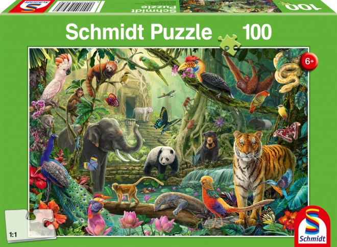 Schmidt Puzzle Bunte Dschungel 100 Teile