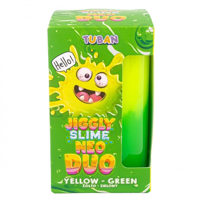 Jiggly Neo Duo Schleim Zwiebelgelb-Grün 430g
