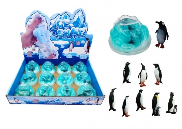 Schleim mit Pinguin Spielzeug