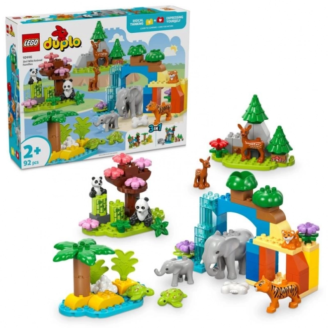 Duplo Familien der Wilden Tiere 3-in-1 Set