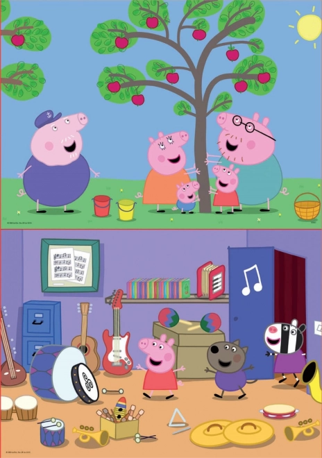 Peppa Wutz Puzzle Set 2x48 Teile