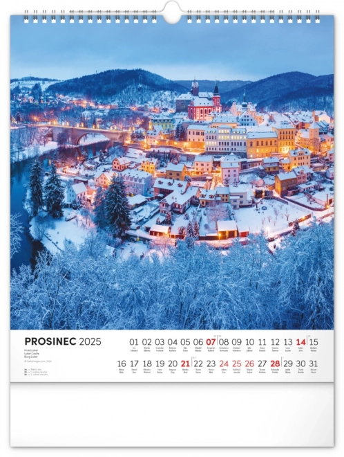 Wandkalender Tschechische Republik 2025