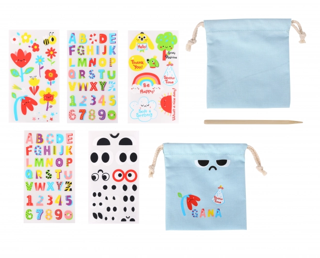 Kreatives Set - Magische Tasche mit Aufklebern