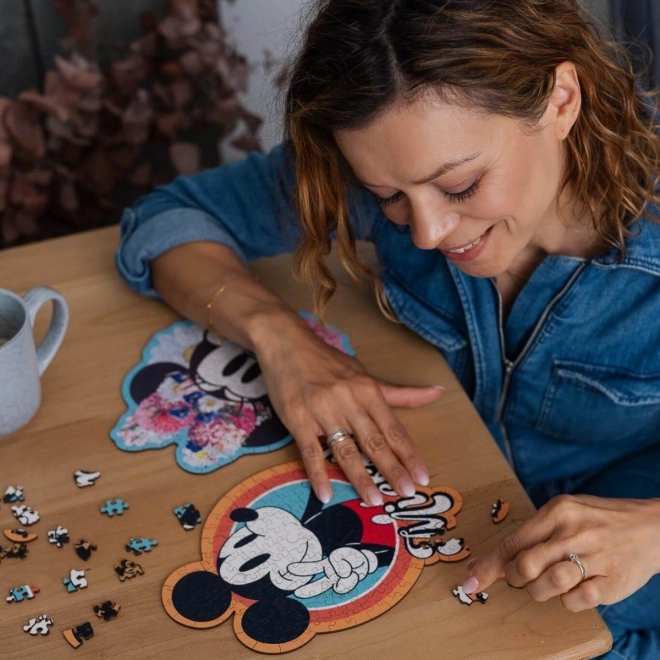 Holzpuzzle Retro Disney Micky Maus