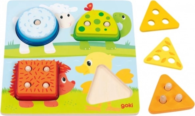 Goki Formen-Puzzle für Kinder