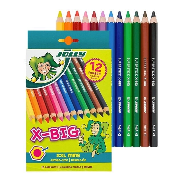 Große X-Big Jolly Buntstifte 12 Farben