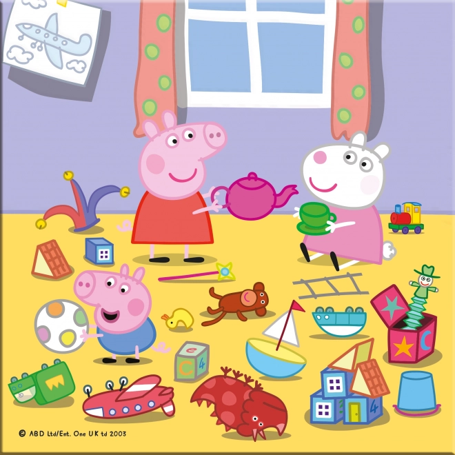 Dinosaurier Puzzle Peppa Wutz im Urlaub