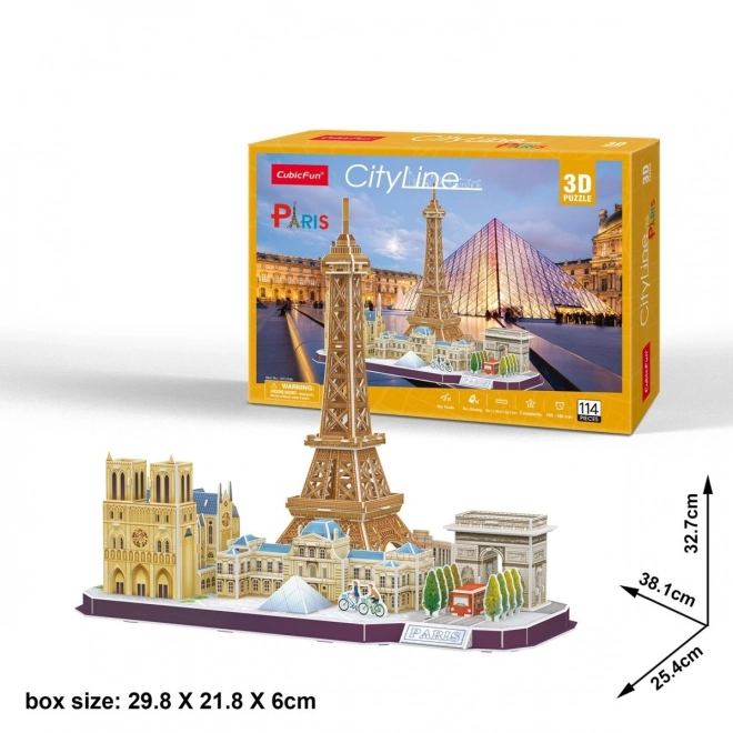 3D Puzzle Paris Stadtlinie