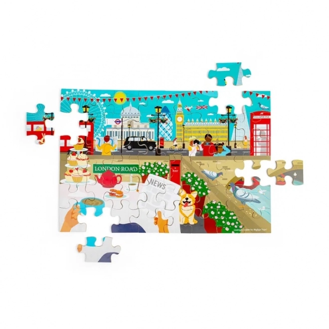 Holzpuzzle London - Bodenspiel
