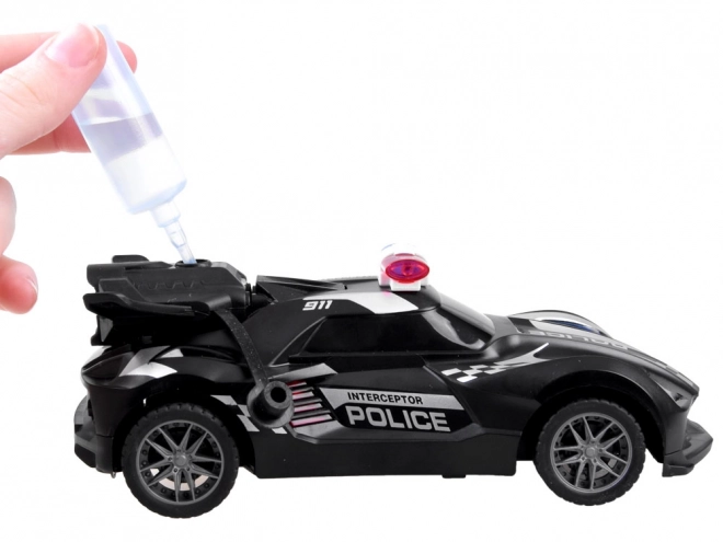 Ferngesteuertes Polizeiauto mit Rauch und Licht