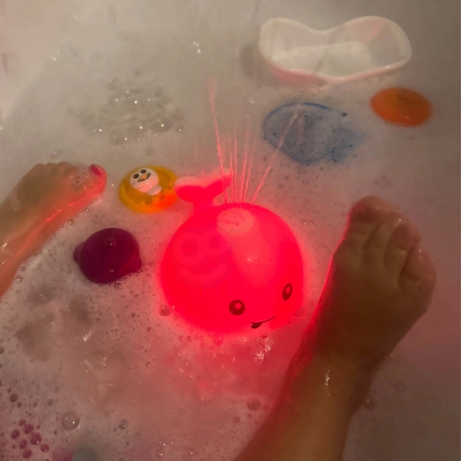 Leuchtender Wal - WOOPIE Badespielzeug Fontäne