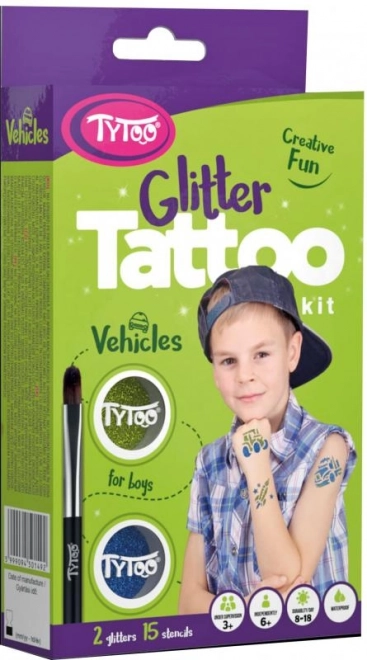 TyToo Glitzertattoos Fahrzeuge