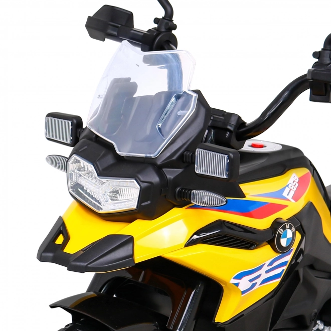 Kindermotorrad BMW F850 GS mit Batterie Gelb