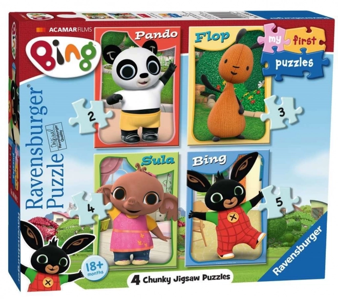 Ravensburger Mein Erstes Puzzle Bing: Freunde 4-in-1 Set