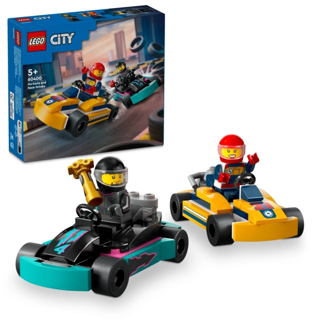 Lego City Gokarts und Rennfahrer