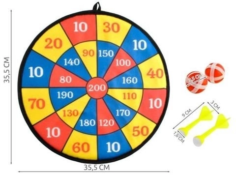 Sicherer Dartspiel für Kinder mit Klettbällen