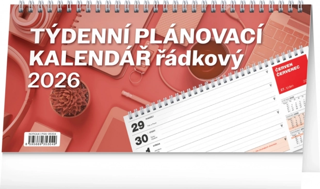 Tischplaner Kalender 2026
