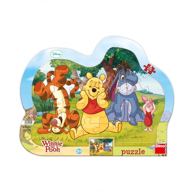 Puzzle Verstecken mit Winnie Puuh 25 Teile