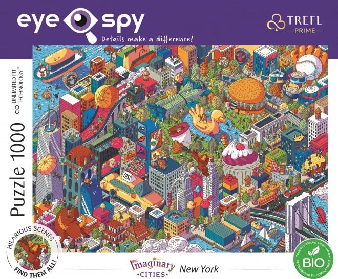 Trefl Puzzle Eye-Spy Fantasiestädte: New York, USA 1000 Teile