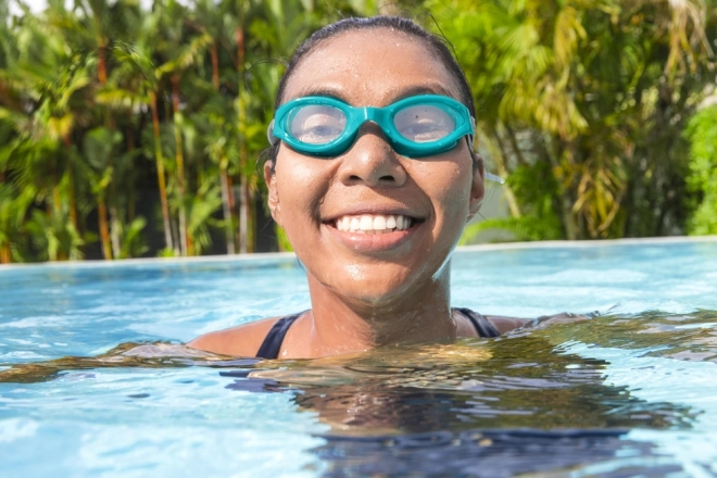 Blaue Schwimmbrille Bestway