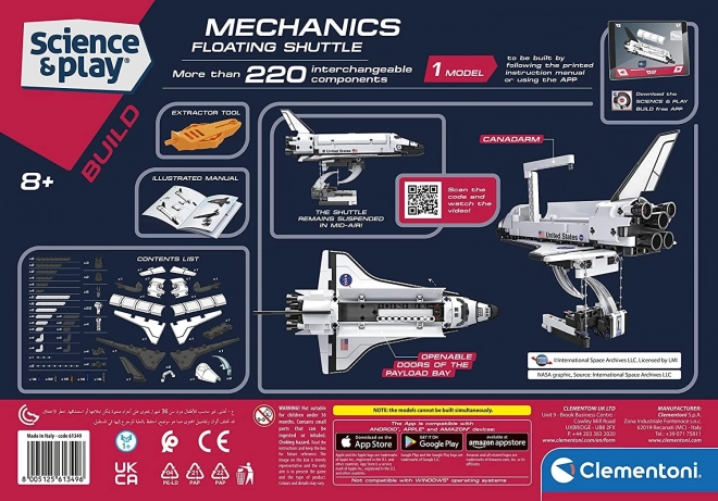 Mechaniklabor NASA Schwebender Raumgleiter CLEMENTONI