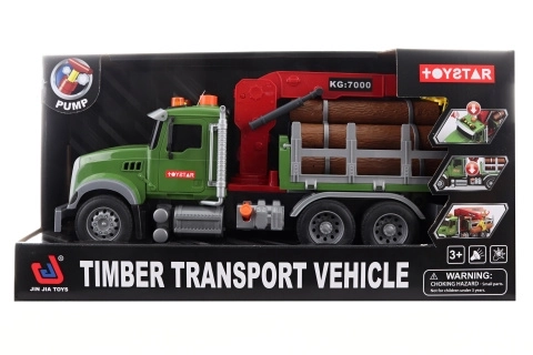 Großer Holztransport-LKW mit Batteriebetrieb