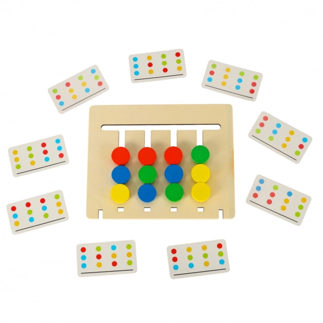 Holzpuzzle Montessori Früchte Farben Spiel