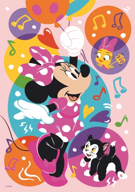 Leuchtendes Puzzle Minnie und Ballons XL 100 Teile