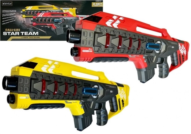 Futuristisches Laser Tag Gewehr Set für 4 Teams