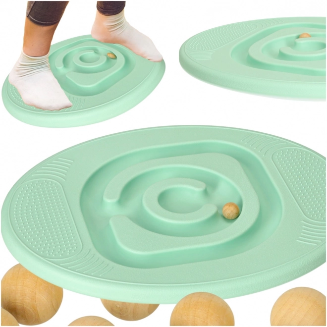 Balance-Brett für Kinder mit Labyrinth, Minzgrün
