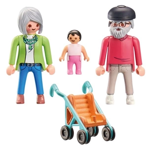 Playmobil Dackel-Set Großeltern mit Enkel