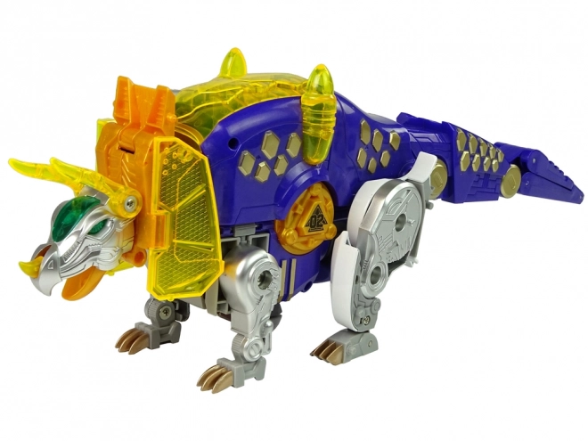 2-in-1 Dino Bot Triceratops Pistole mit Zielscheibe