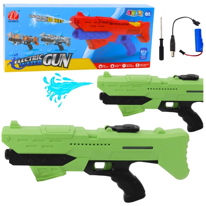 Elektrische Wasserpistole grün