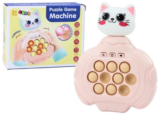 Pop-It Spiel Konsole mit Katze, Rosa, Zręcznościowa