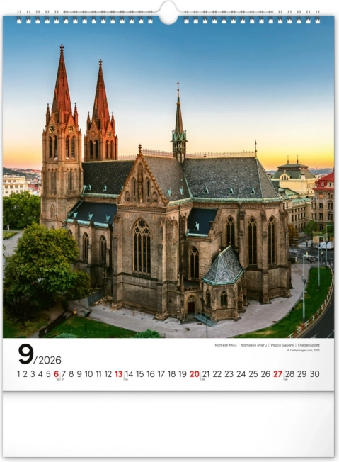 Wandkalender Prag 2026