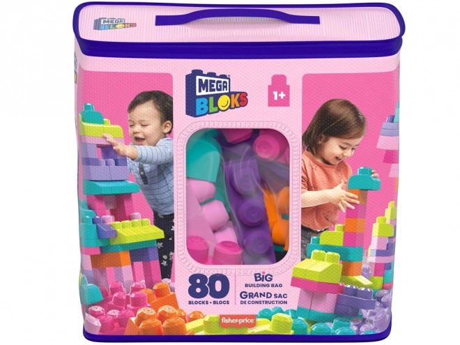 Mega Bloks Großer Beutel Bausteine - Rosa