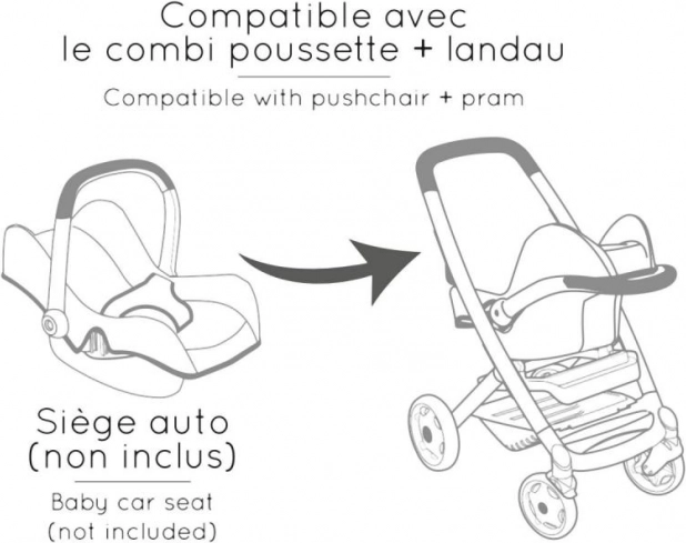 Maxi-Cosi Puppenwagen hellrosa