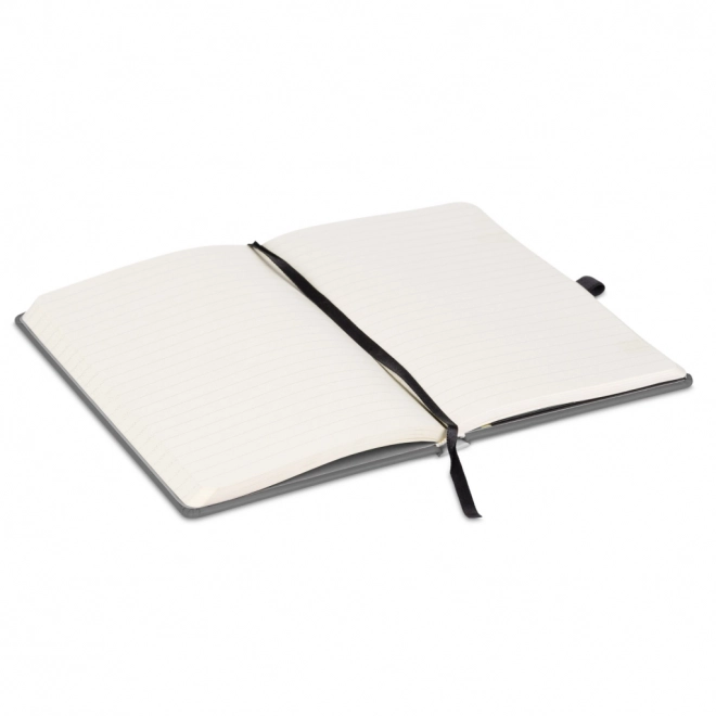 Notizbuch Leder Optik Schwarz-Grau Notique