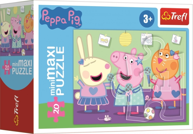 Minipuzzle Peppa Wutz mit 20 Teilen