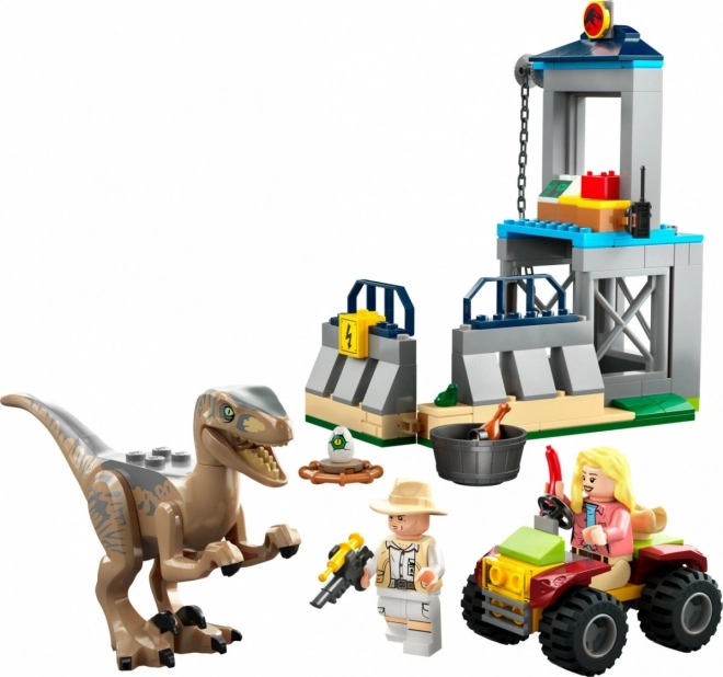 Lego Jurassic World Velociraptor Flucht Bauset