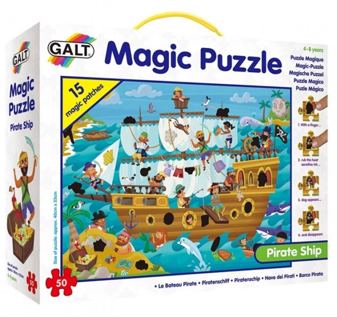 Magiereiches Piratenschiff-Puzzle 50 Teile