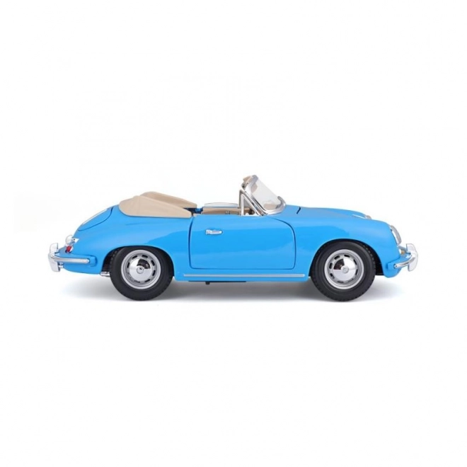 Porsche 356B Cabriolet Modellauto Blau