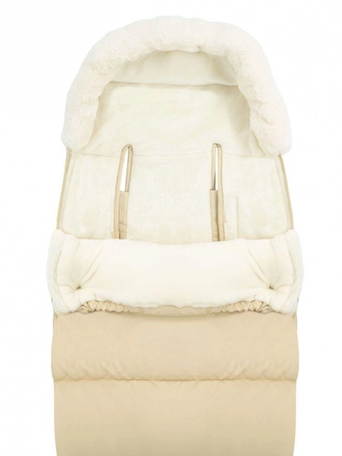 MoMi Kuschelwarmer Kinderwagen Fußsack 2-in-1 Beige