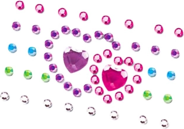 Soforteffekt mit Steinchen und Aufklebern