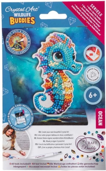 CRYSTAL ART Diamantmalerei Seepferdchen