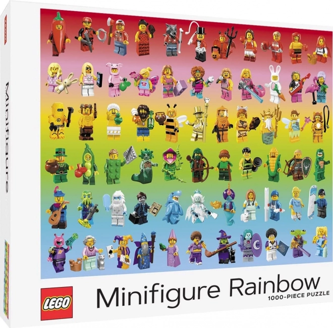 Puzzlespiel LEGO Regenbogen Minifiguren 1000 Teile