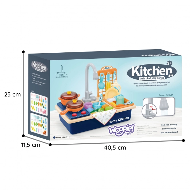 Küchenspüle 2-in-1 Kinderküche von Woopie
