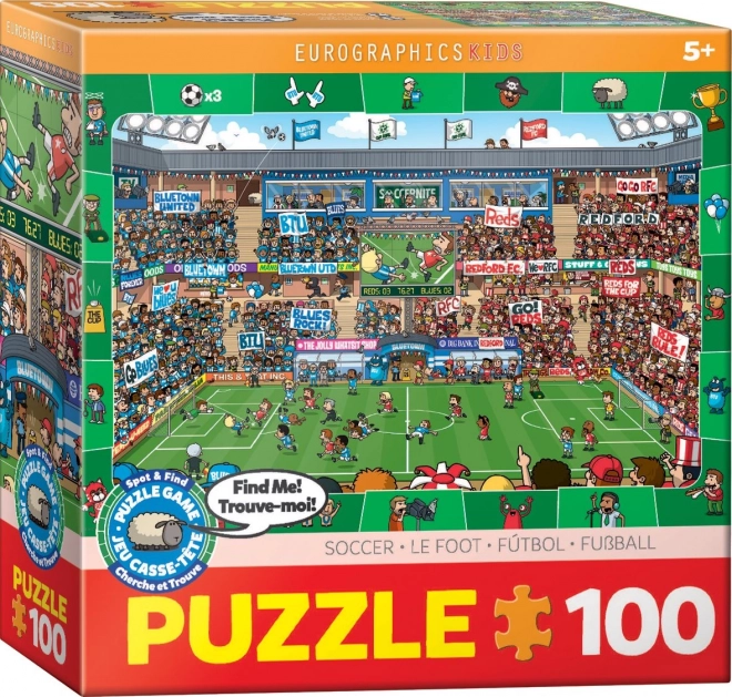 EUROGRAPHICS Spot & Find Puzzle Fußball 100 Teile